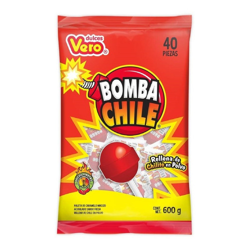 Paleta Vero Bomba Chile 40 Pzas