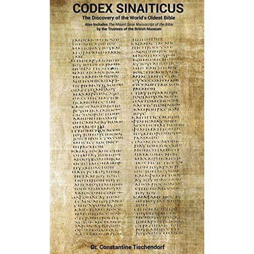 Codex Sinaiticus: The Discovery Of The World's Oldest Bible, De Tischendorf, Stantine. Editorial Book Tree, Tapa Dura En Inglés