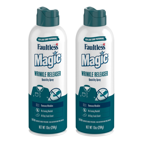 Almidón En Aerosol Faultless Magic Wrinkle Releaser 10oz 2pz