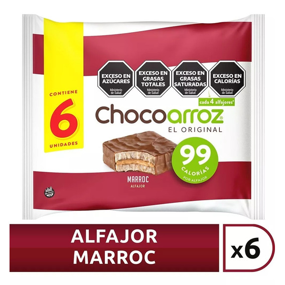 Alfajor Chocoarroz Marroc X 6 Unidades