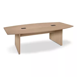 Mesa Tipo Bote Para Reuniones - Mesa Larga 220cm Color Macadamia