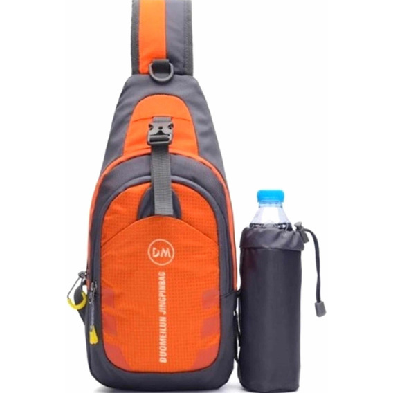 Pechera Casual Viaje Mochila Cruzada Impermeable Colores Xsh Color Naranja