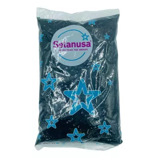 Diamantina Ultrabrillante Selanusa Decorar Manualidades 1kg Color C100 Negro