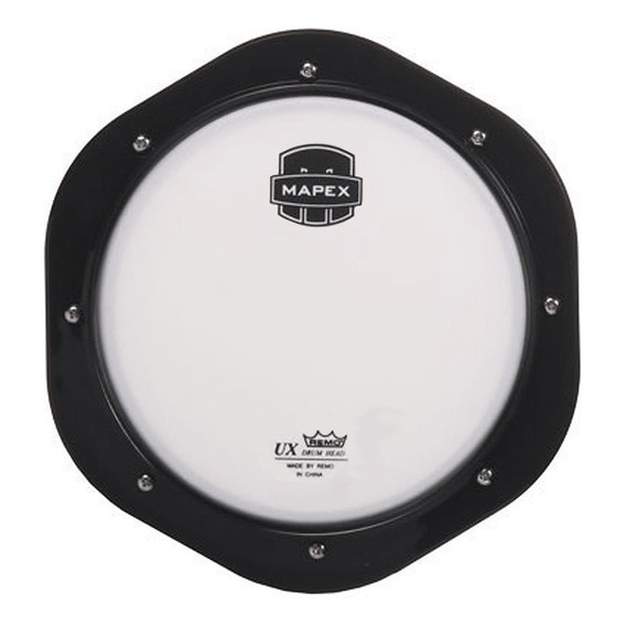 Pad De Práctica P/ Bateristas 8'' Mapex Ppa08-mpn Color Blanco y negro