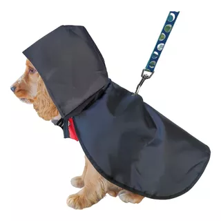 Piloto Capa C/capucha Lluvia Para Perros Mascotas Impermeab!