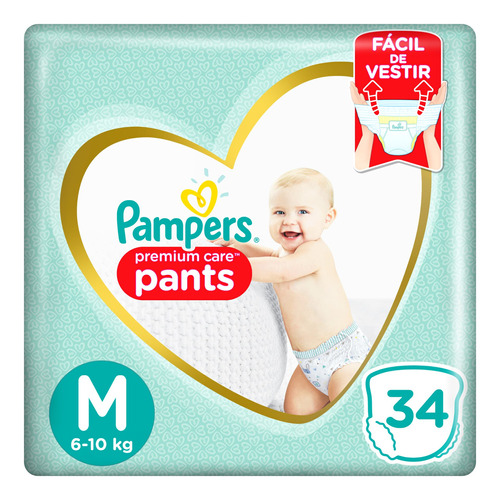 Pañales Pampers Premium Care Pants  M