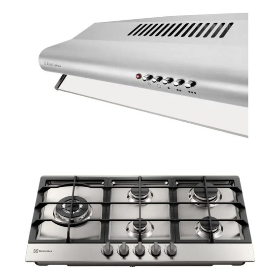 Combo: Cocina Empotrable 5 Quemadores Inox De Gas (ke9dx) + 