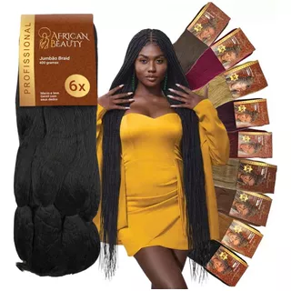 Kit 12 Super Jumbo Jumbão African Beauty Trança Box Braid +b