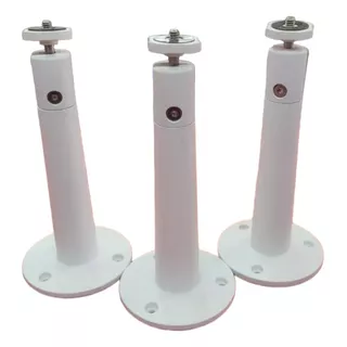 Soporte Cámaras Ip Para Pared Y Techo Blanco Metalico