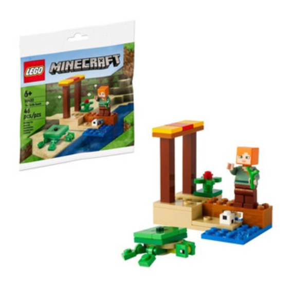 Lego Minecraft The Turtle Beach 46 Piezas  30432