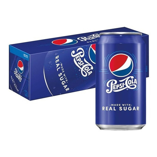 Refresco Pepsi Real Sugar 12pack 355ml Americano.