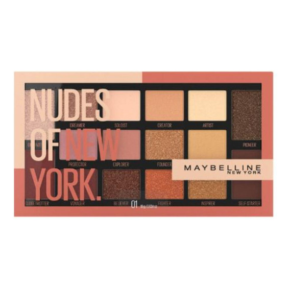 Paleta De Sombras De Ojos Maybelline Nudes Of New York