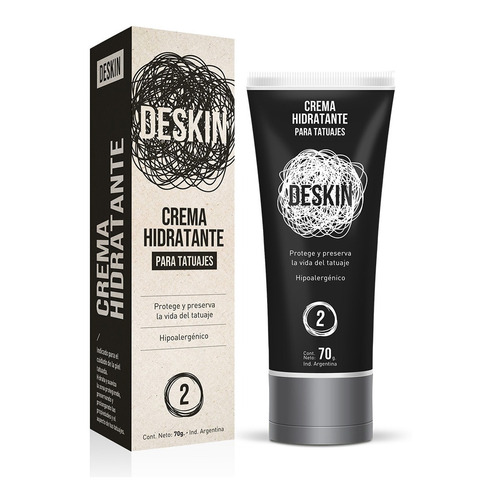 Deskin Crema Hidratante Antioxidante Post Tatuaje 70g