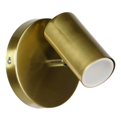 Lampara Pared Spot 1 Luz Gu10 Movil Viena Apto Led Dorado