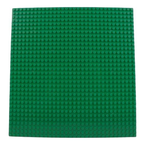 Placa De Bloque 25cm X 25 Cm Base Compatible Con Lego Verde 