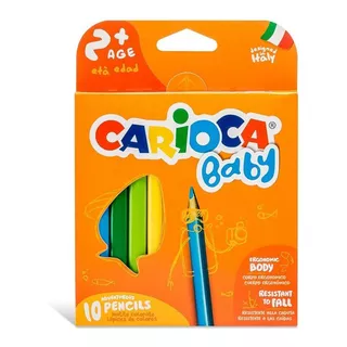 Lapices De Colores Carioca Baby X10 Maxi Recomendado 2