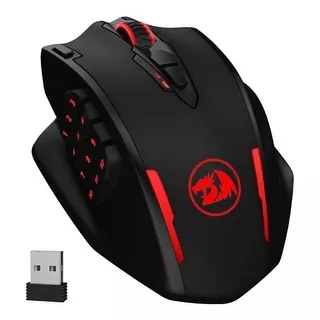 Ratón Inalámbrico Para Juegos Redragon Impact Elite M913 Negro