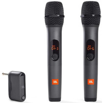 Jbl Inalámbrico 2 Micrófonos Receptor Doble Canal Negro