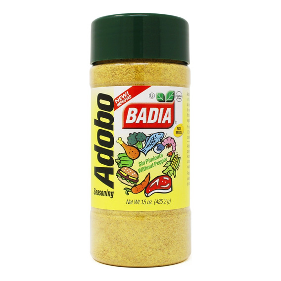 Adobo Sin Pimienta 425g Sin Gluten Vegano Kosher Badia