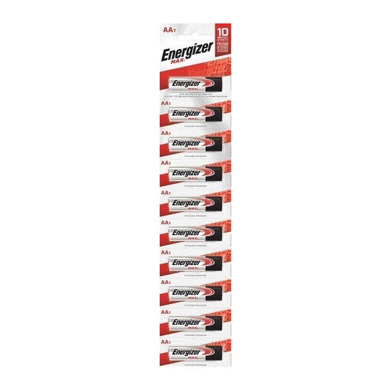 10 Pilas Aa Doble A Energizer Max Alcalinas Distribuidora