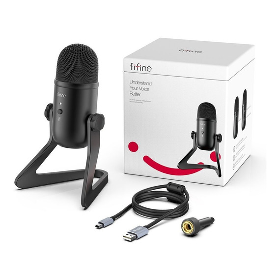 Fifine K678 Microfono Streaming Podcast Usb Pc Mac Condenser