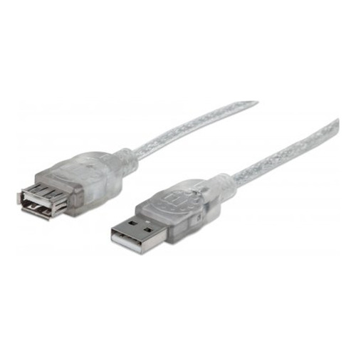 Cable Usb 2.0 Extension 3,0 Mts Manhattan Color Nude