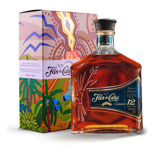 Ron Flor De Caña Centenario 750ml Añejo 12 Años Botella