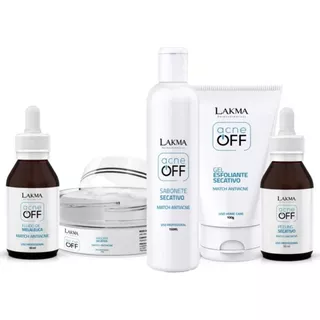 Kit Acne Off Peeling Químico Secativo 5 Itens Lakma