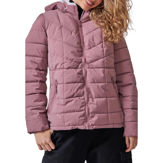 Campera Mujer Inflable Abrigada Con Capucha Chelsea Market