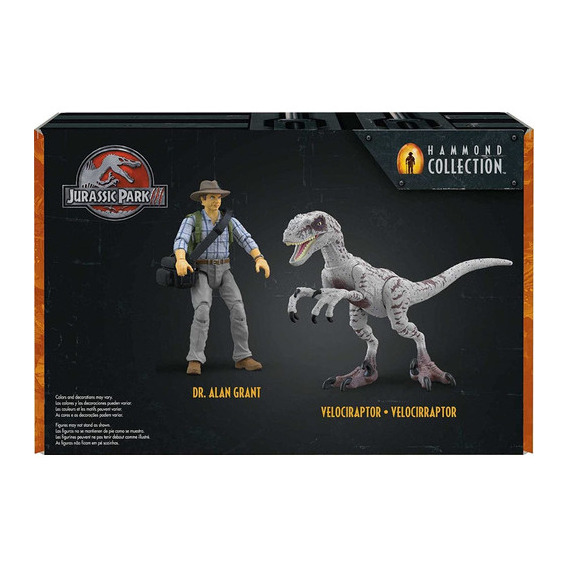 Jurassic Park Hammond Collection Dr Alan Y Velociraptor 
