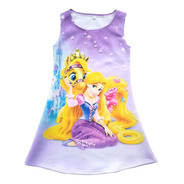 Vestido Para Niña Princesa Rapunzel  - Ig