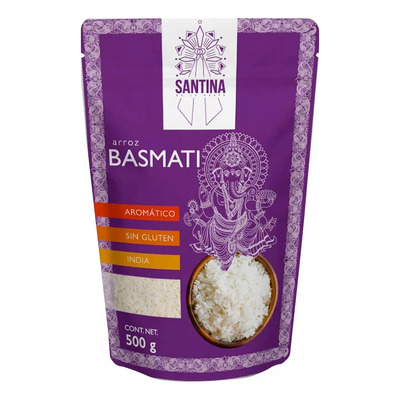 Arroz Gourmet Basmati Aromático Sin Gluten India 500gr