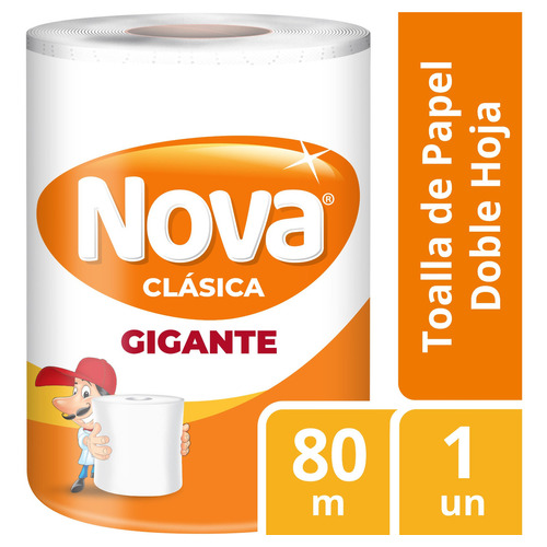 Toalla De Papel Nova Clasica Gigante 1 Un 80 Mt