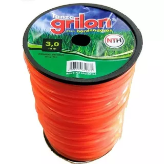 Tanza Grilon 3mm Cuadrada Desmalezadora Motoguadaña X 1 Kg Color Naranja