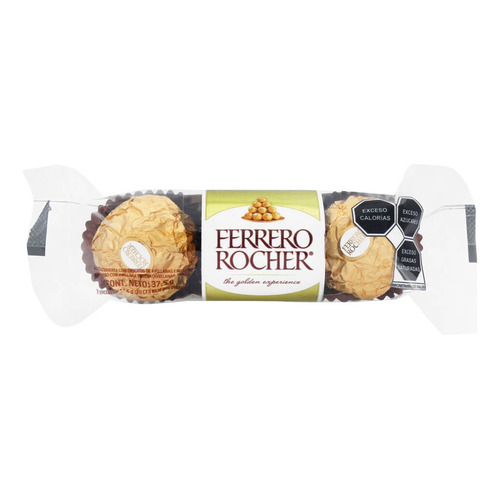 7 Pack Chocolate Con Avellana Rocher Ferrero 3 Piezas 37.5