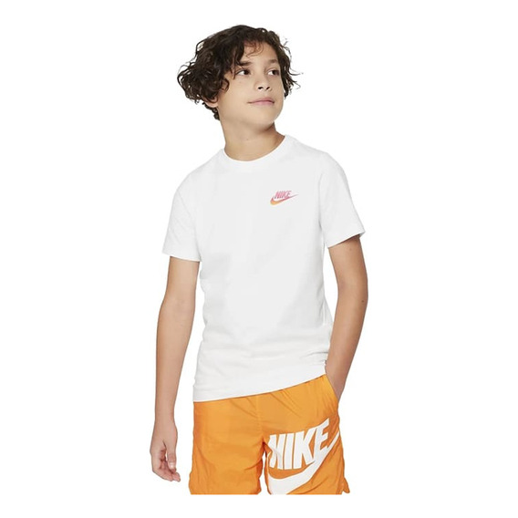 Remera Nike Tee Create White De Niños - Fj6315-100