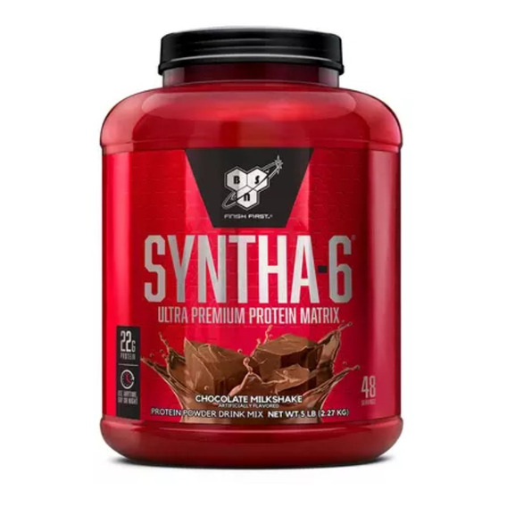 Suplemento en polvo BSN  Ultra Premiun Protein Matrix Syntha-6 proteína sabor chocolate milkshake en pote de 2.27kg