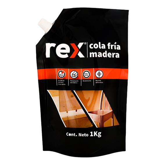 Cola Fría Para Madera Doy Pack 1kg Rex 30407