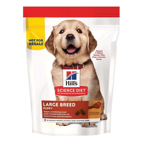 Alimento Hill's Science Diet para perro cachorro de raza  grande sabor pollo en bolsa de 7kg