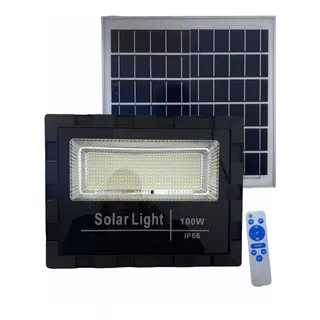 Reflector Led Solar  100w Ip67 Exterior Alta Eficiencia