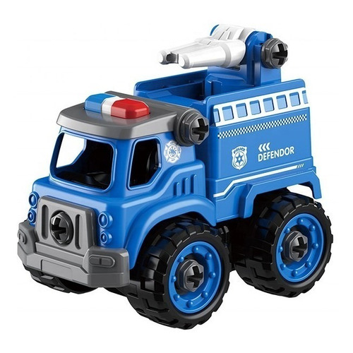 Camion Policia Mini Set X 2 Vehiculos Diy Ik0067