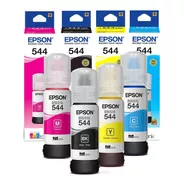 Tinta Epson 544 L3210 L3250 L3150 Kit 4 Colores Originales C