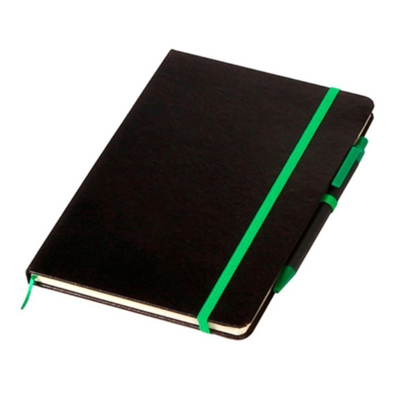 Libreta Curpiel Resorte Color Pluma 80hojas P/ Personalizar