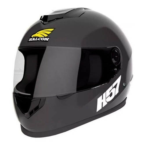 Casco para moto integral Halcon H57  negro talle S 