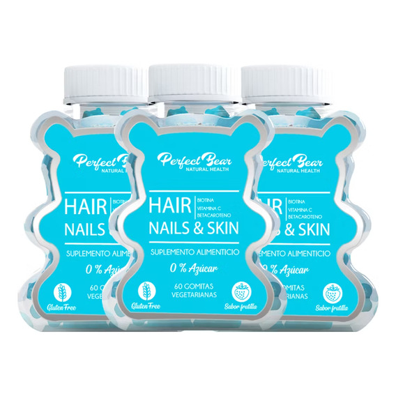 Biotina Vitaminas Gomitas- Hair Nails & Skin 3 Meses