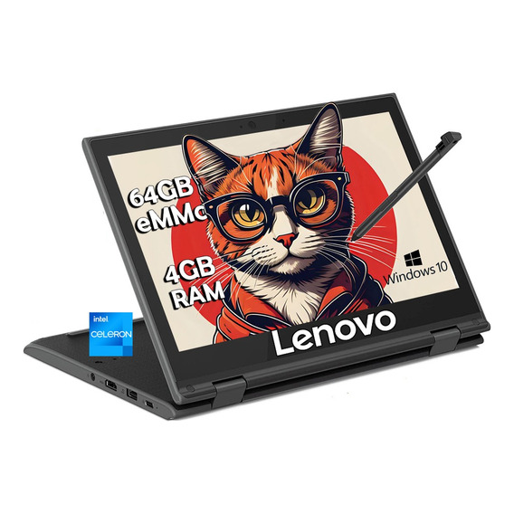 Laptop Lenovo 300e Intel Celeron 64gb 4gb Ram Touch Windows 
