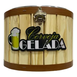 Balde Gelo Personalizado Madeira Utensilios De Cozinha Novo