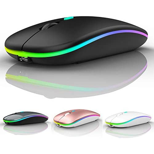 Mouse Neises Inalambrico Led/negro