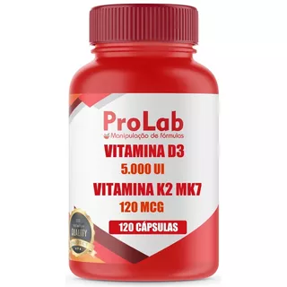 Suplemento Em Cápsula Prolab  Vitamina K2+d3 Vitaminas E Minerais Vitamina K2+d3 Em Frasco De 150ml 120 Un