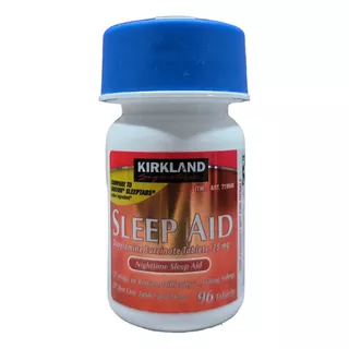 Sleep Aid 25 Mg, Kirkland Importadas 96 Cápsulas.